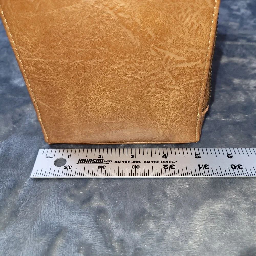 Cobbler Legend Tan Leather Satchel Crossbody Bag‎ Expandable Work Tote Brown